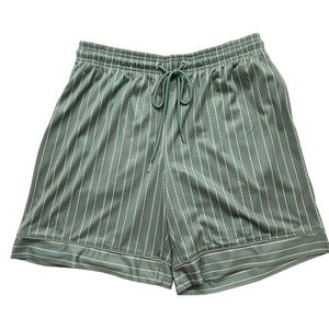 Urban Outfitters Striped Mesh Men's Basketball Shorts Green Large